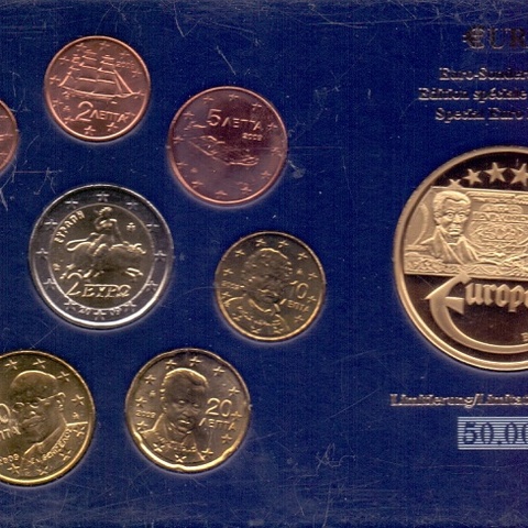 Греция - Набор Евро, Жетон, 2003 год