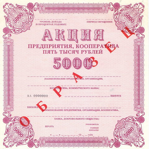 ПК 5000 рублей - Образец