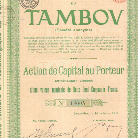 Общество горной и металлургической промышленности Тамбова. 1911 год.-2