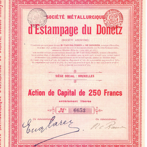 Металлургическое общество штамповочного производства в Донецке, 1904 год