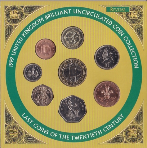 Великобритания - набор монет 1999 года