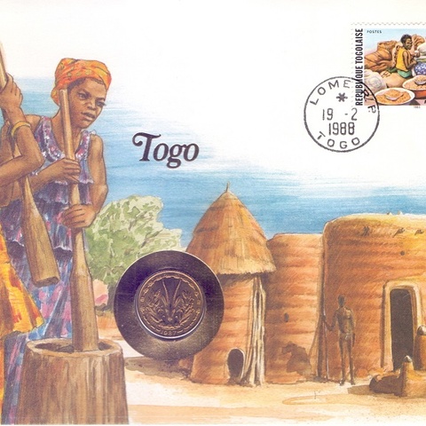 Того - 5 франков , 1987 год