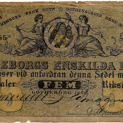 Банкноты Банка Гетеборга