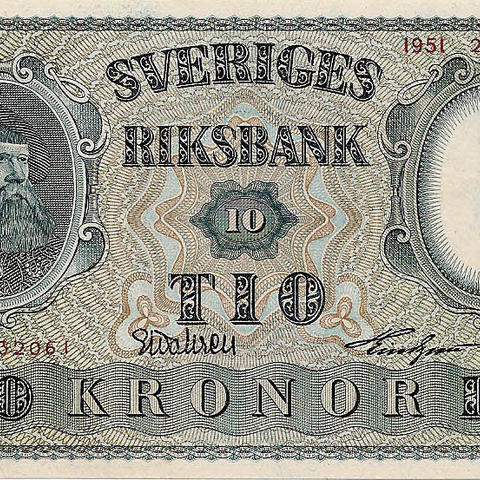 10 крон, 1943-1962 гг.