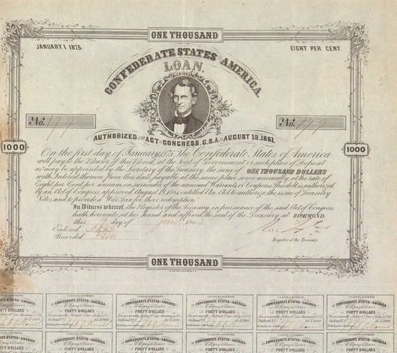 Заем Конфедерации 1869 год - США