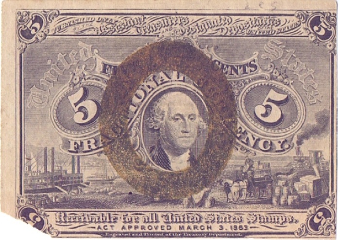 5 центов, 1863 год