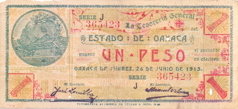 1 песо 1915 год