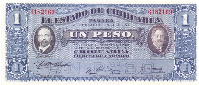 1 песо 1914 год