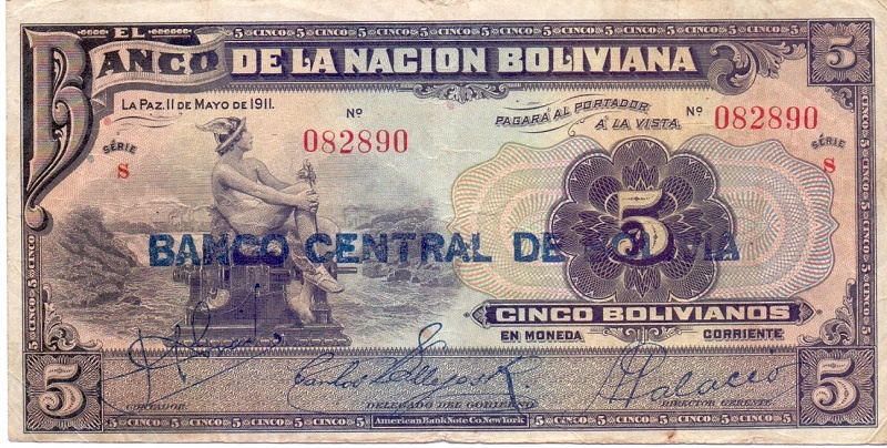 5 боливиано 1911 год