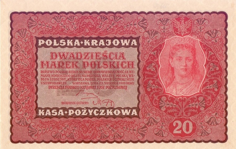20 польских марок 1919 год