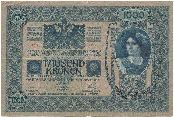 1000 крон, 1902 год