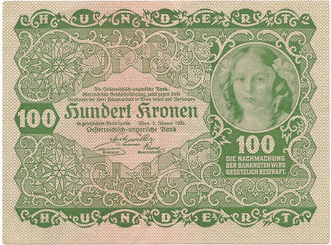 100 крон, 1922 год