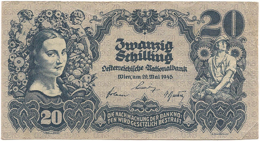 20 шиллингов, 1945 год