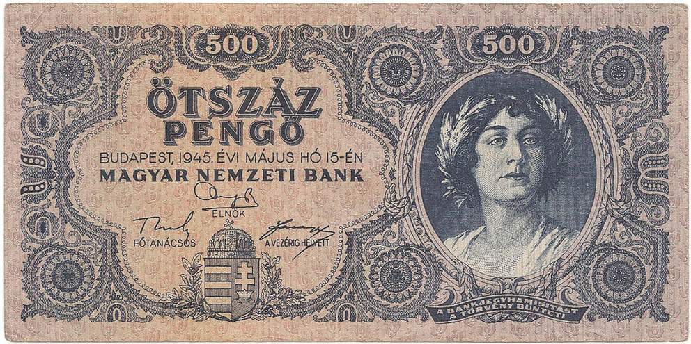 500 пенго, 1945 год