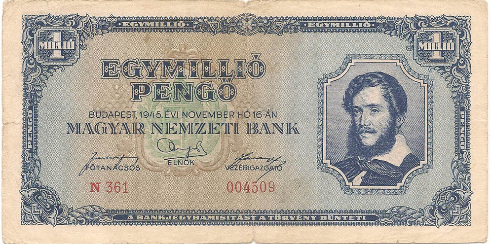 1 миллион пенго, 1945 год