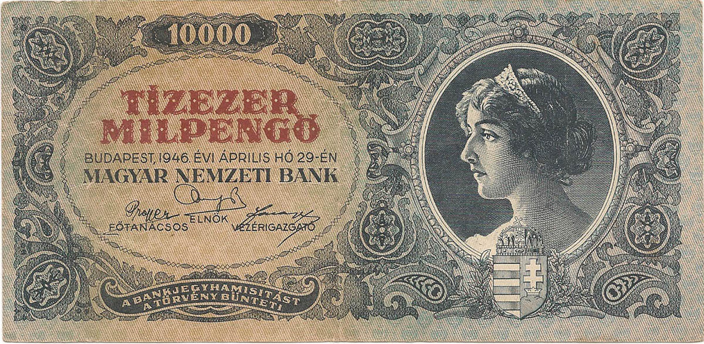 10 тысяч миллионов пенго, 1946 год