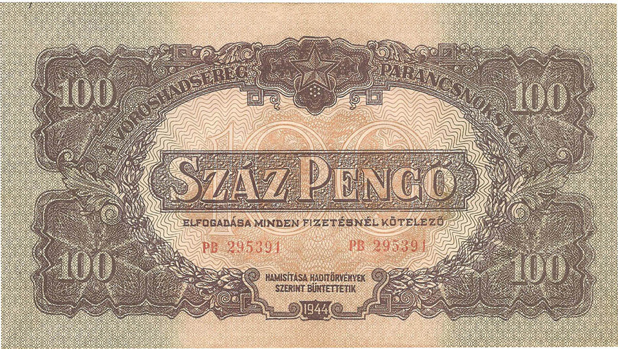 100 пенго, 1944 год