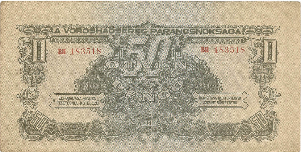 50 пенго, 1944 год