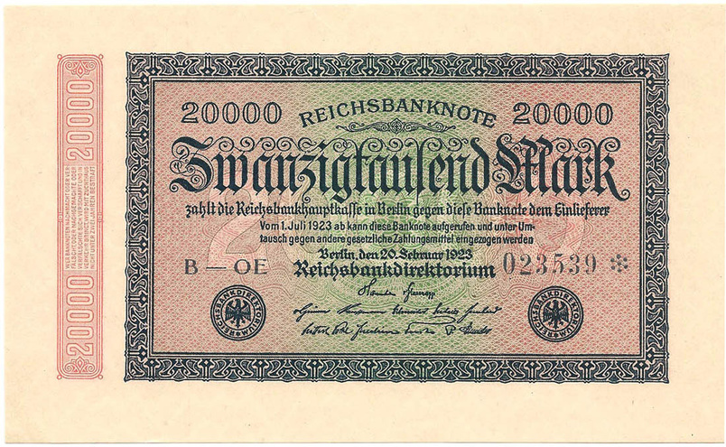 20000 марок, 1923 год
