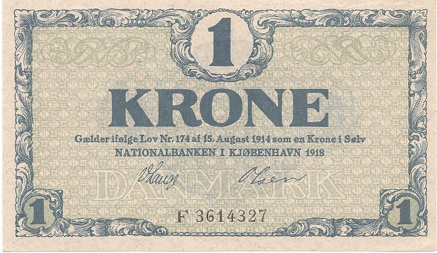 1 крона, 1918 год