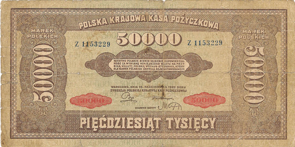 5000 польских марок, 1922 год