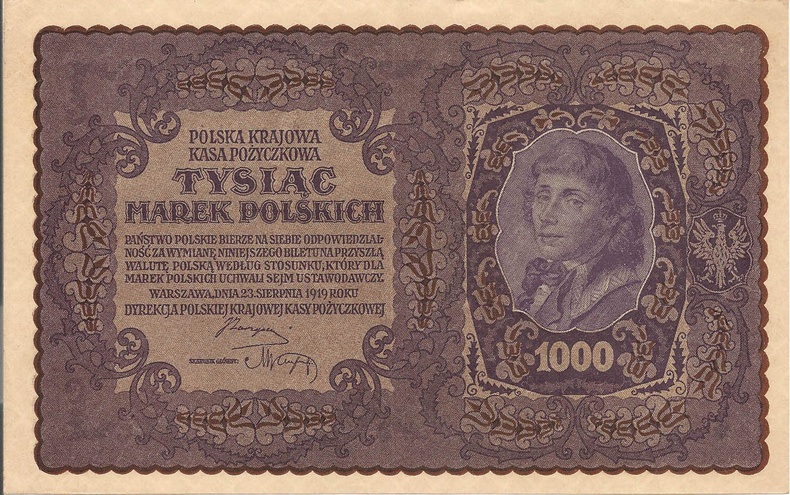 1000 польских марок, 1919 год (I серия AB)