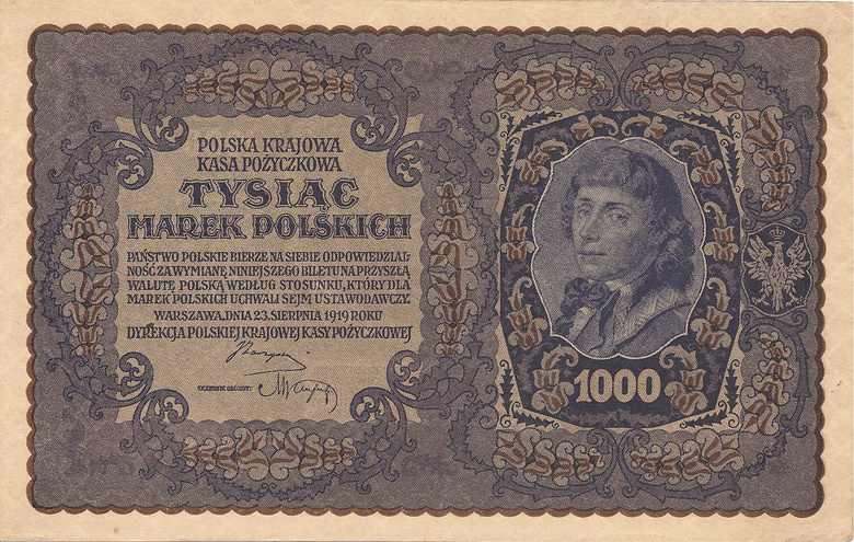 1000 польских марок, 1919 год (III серия C)