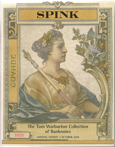 SPINK. The Tom Warburton Collection of Banknotes (октябрь 2010)