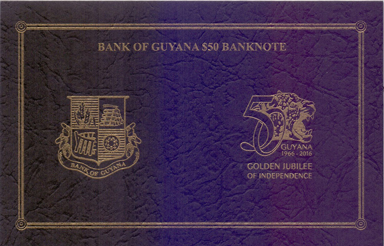 Гайана - 50 долларов, 2016 год
