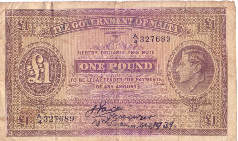 1 фунт, 1939 год