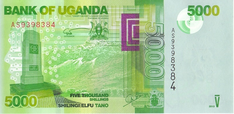 5000 шиллингов, 2010 год UNC