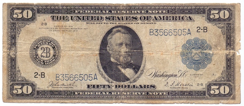50 долларов, 1914 год