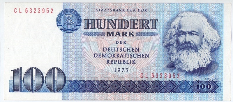 100 марок, 1975 год aUNC