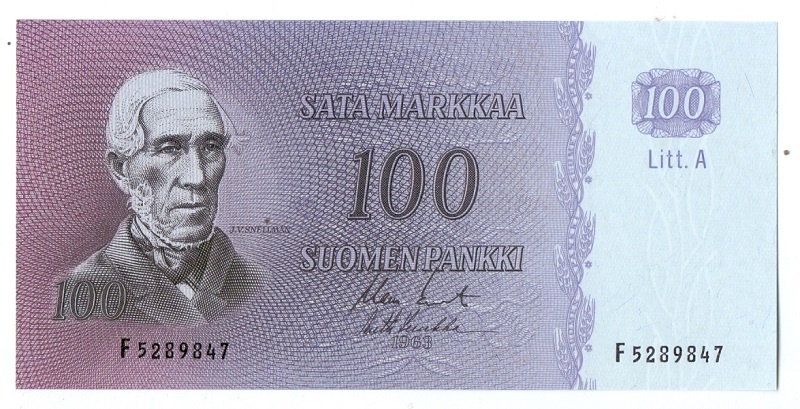 100 марок, 1963 год UNC