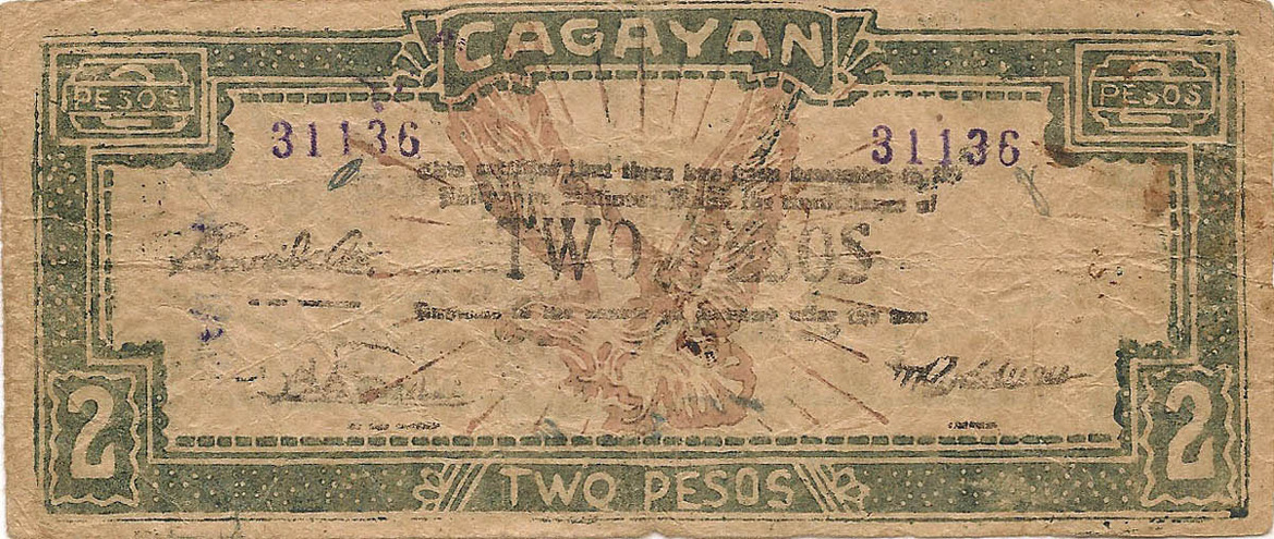 Провинция Кагаян. Сертификат в 2 песо