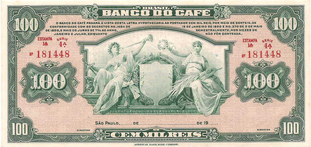 100 рейсов, 1929 год (Banco Do Cafe)
