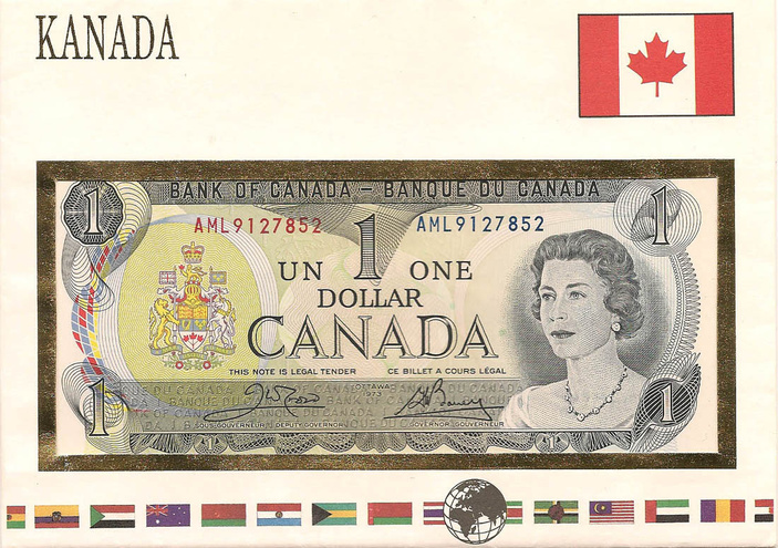 Канада - 1 доллар, 1973 год
