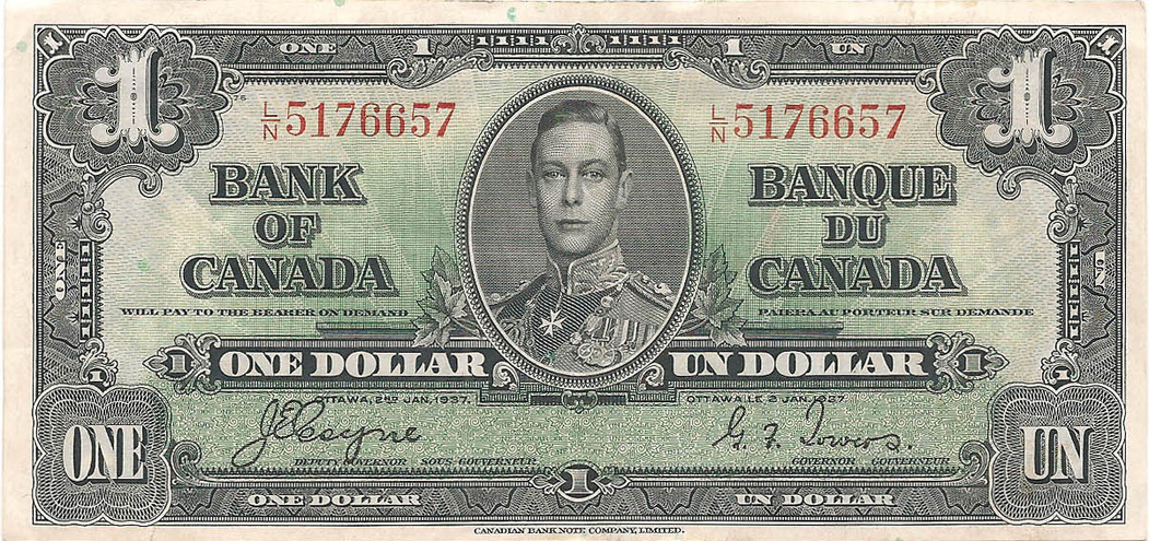 1 доллар, 1937 год