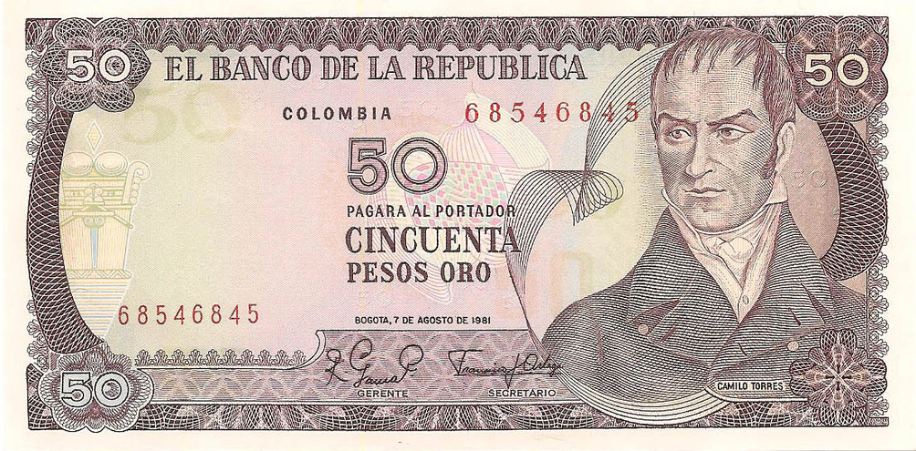 50 песо, 1981 год