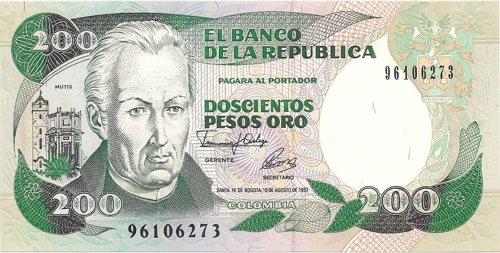 200 песо, 1992 год