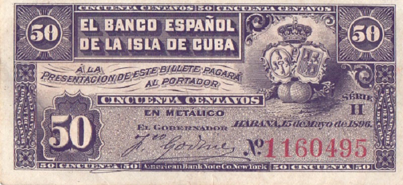 50 песо 1897 год - Куба