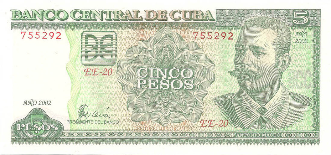 5 песо, 2002 год