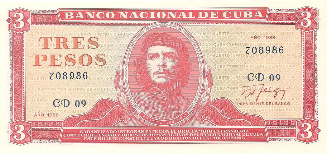 3 песо, 1988 год