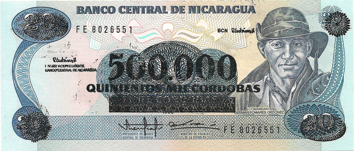 500000 кордоб, 1990 год
