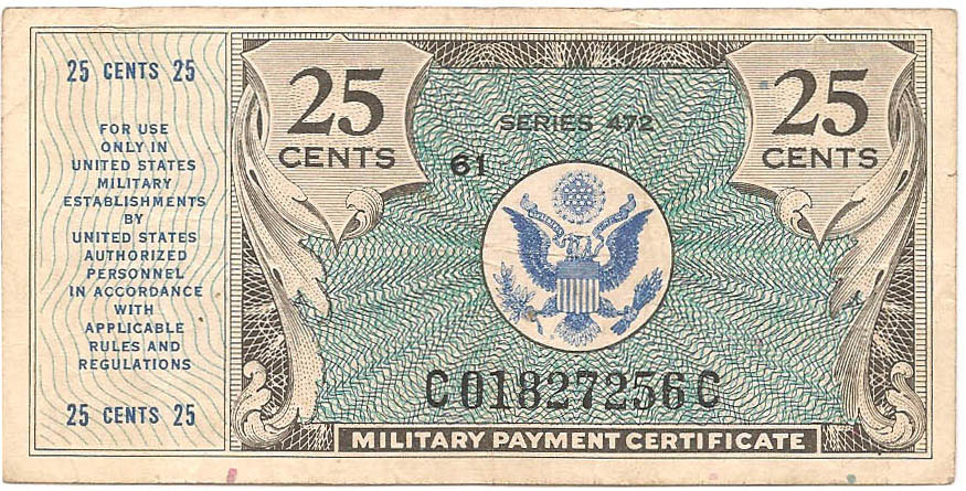 25 центов, 1948 год (472-я серия)