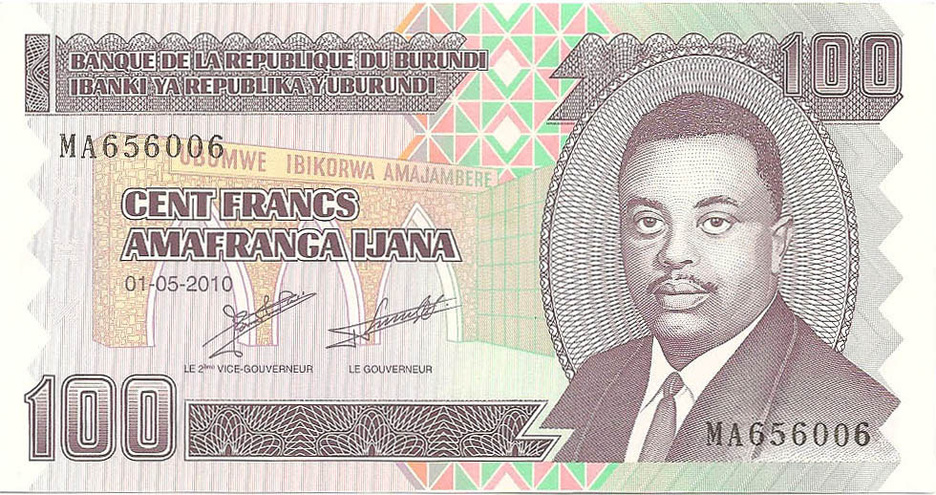 100 франков, 2010 год