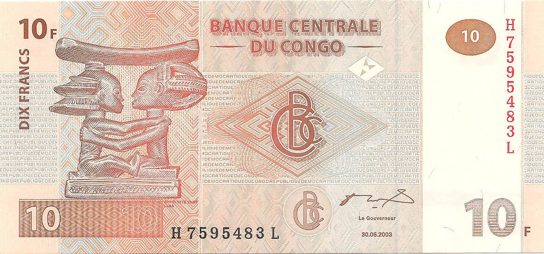 10 франков, 2003 год