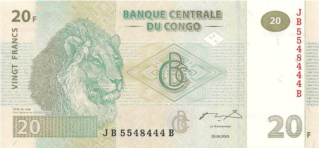 20 франков, 2003 год