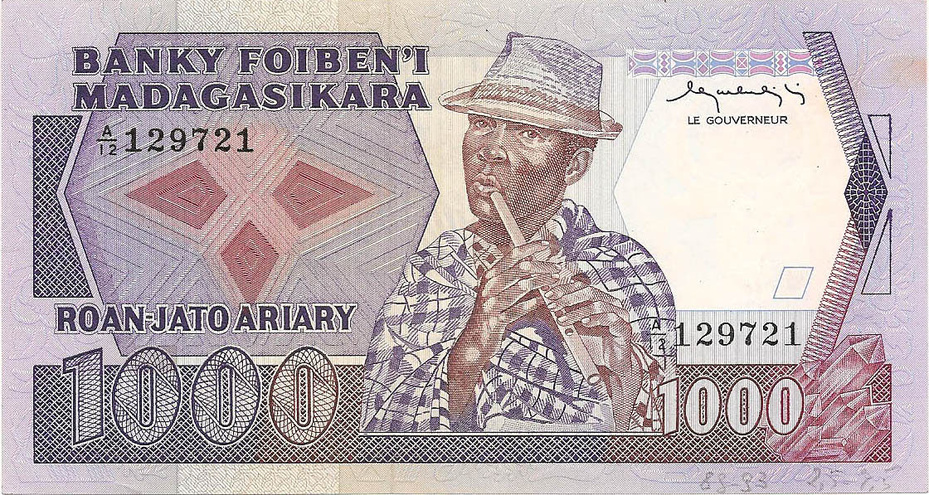 1000 франков, 1983-1987 гг.