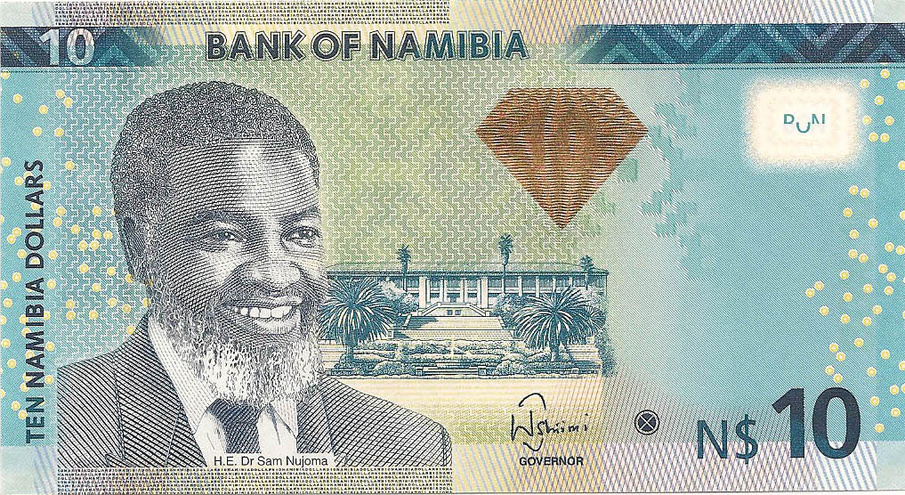 10 намибийских долларов, 2013 год